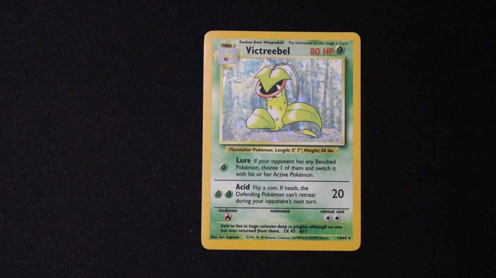 Victreebel Holo Rare 14/64 Jungle Set Vintage Pokemon Card LP EX Unlimited WOTC